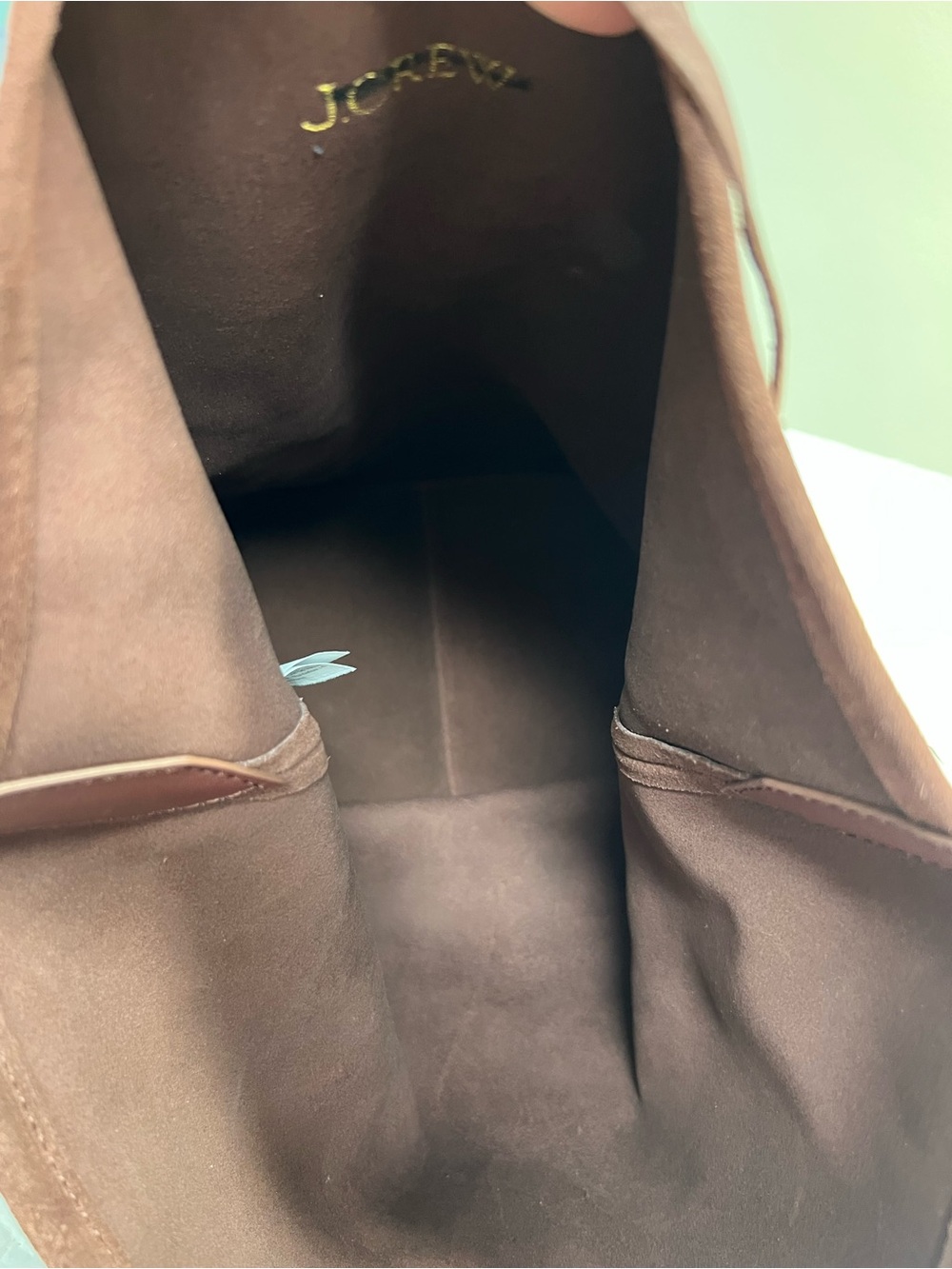 J. Crew Suede Berkley Bucket Bag in Brown NWT - Picture 10 of 13